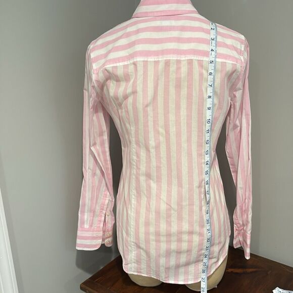 J Crew Cotton Striped Blouse Size XS - Picture 6 of 11